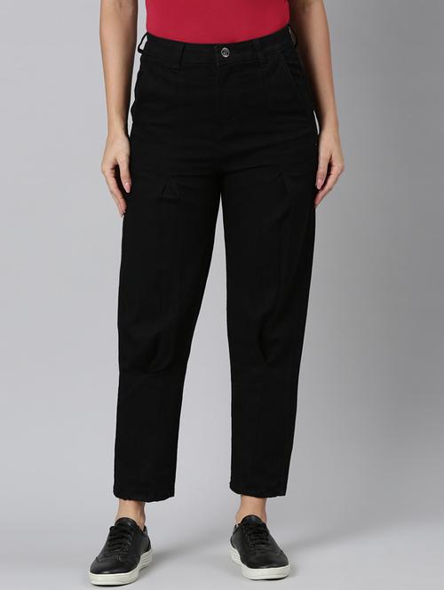 women solid mid rise mom fit jean - 22001874 - Standard Image - 0