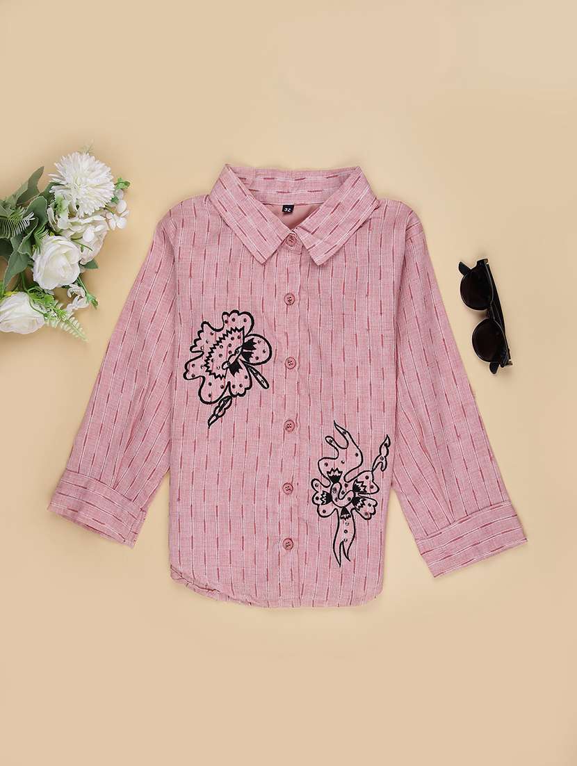 girls self design long sleeve shirt