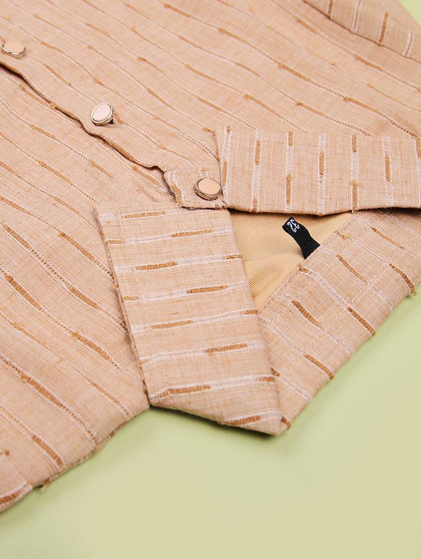 girls self design three quarter sleeve top - 22002035 -  Standard Image - 2