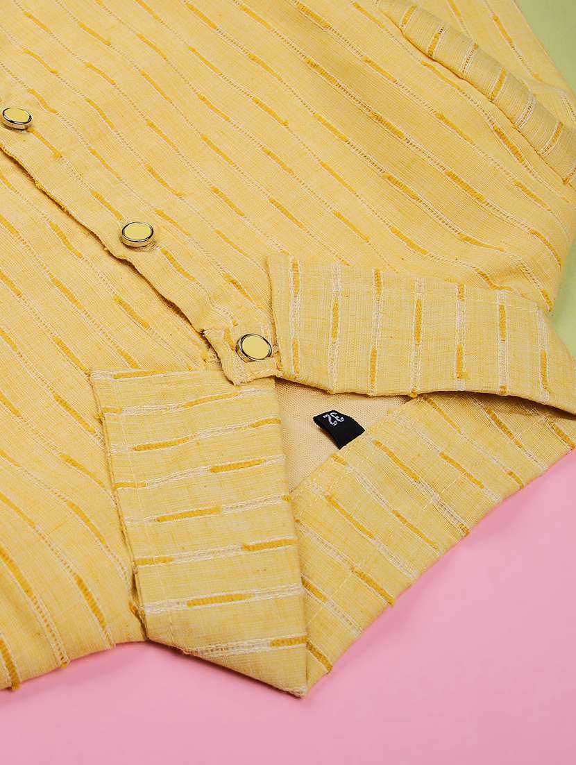 girls self design three quarter sleeve top - 22002037 -  Standard Image - 2