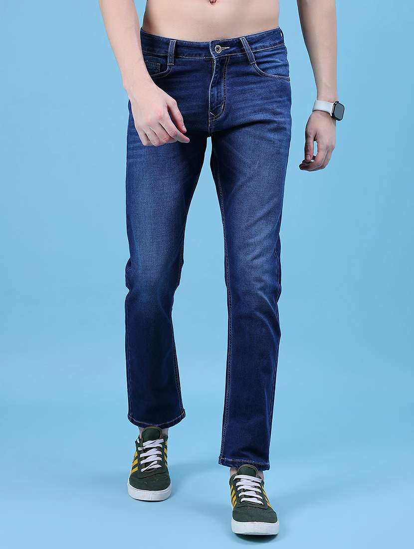 men solid mid rise slim fit jean - 22002046 -  Standard Image - 2