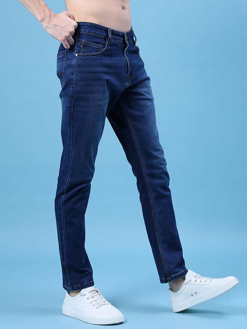 men solid mid rise slim fit jean - 22002052 -  Standard Image - 2
