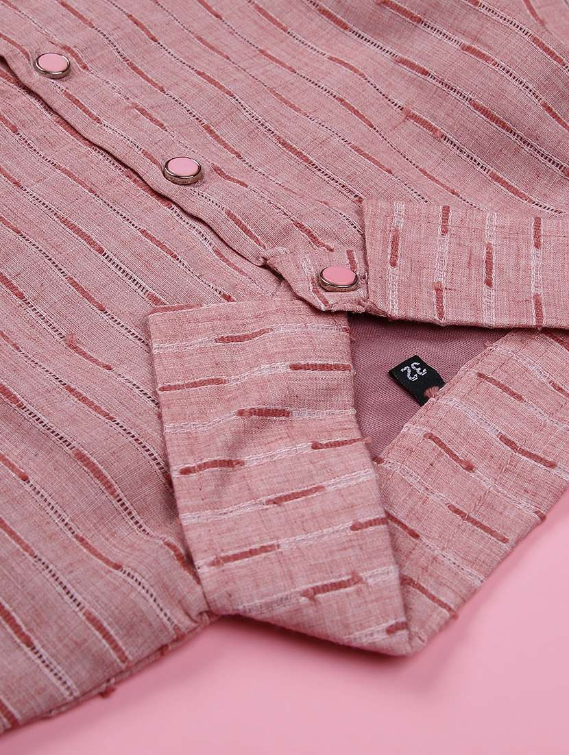 girls self design three quarter sleeve top - 22002092 -  Standard Image - 2