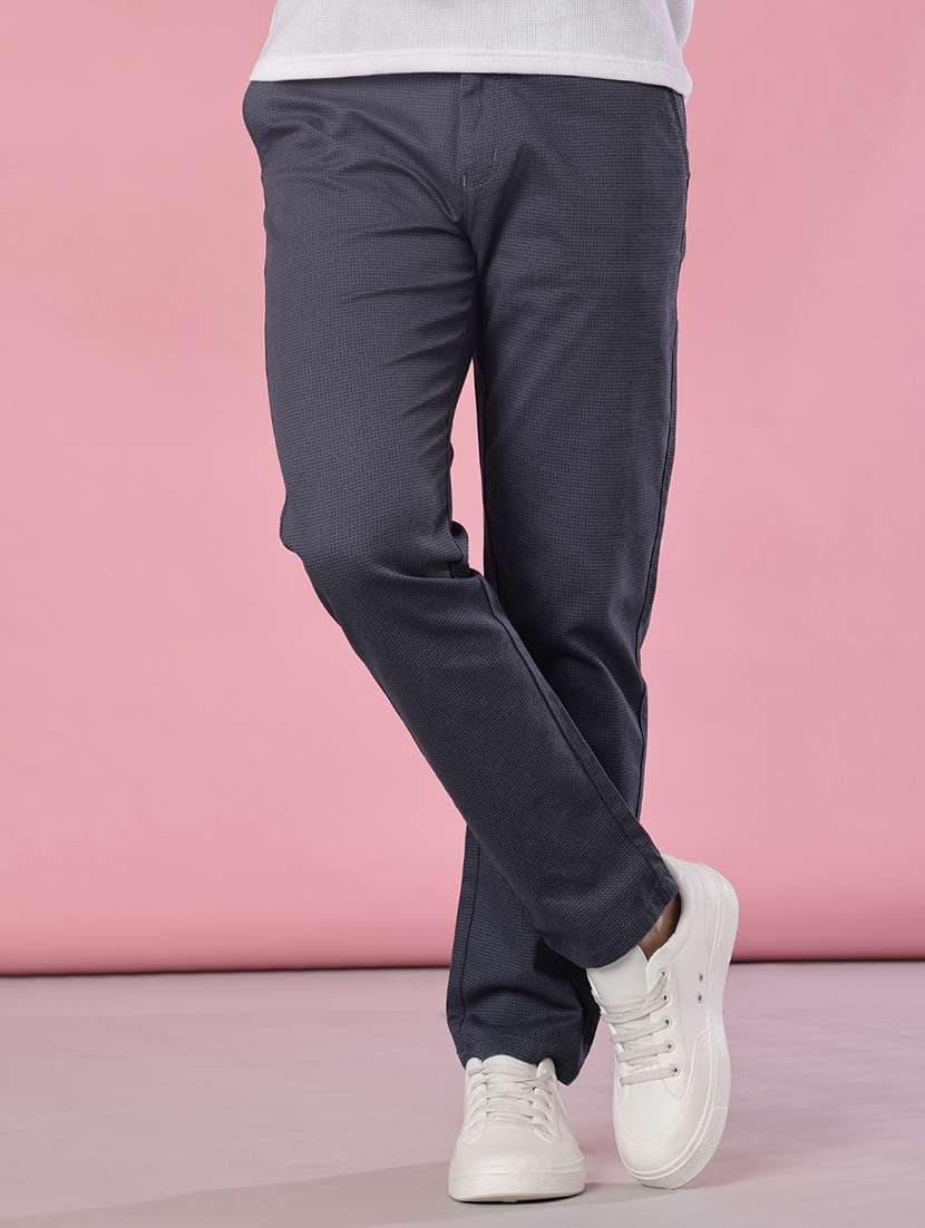 men solid mid rise casual chinos - 22002128 -  Standard Image - 2