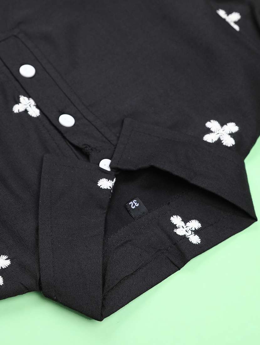 girls embroidered three quarter sleeve top - 22002229 -  Standard Image - 2