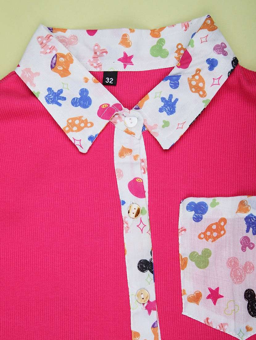 girls printed long sleeve shirt - 22002282 -  Standard Image - 2