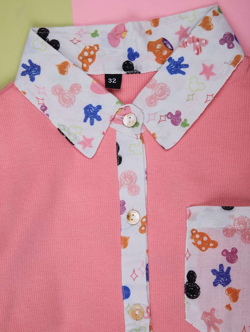 girls printed long sleeve shirt - 22002285 -  Standard Image - 2