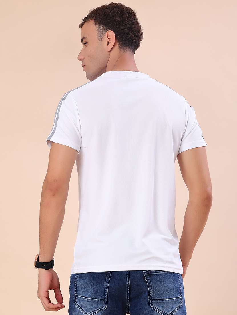 men solid short sleeve slim fit t-shirt - 22002289 -  Standard Image - 2