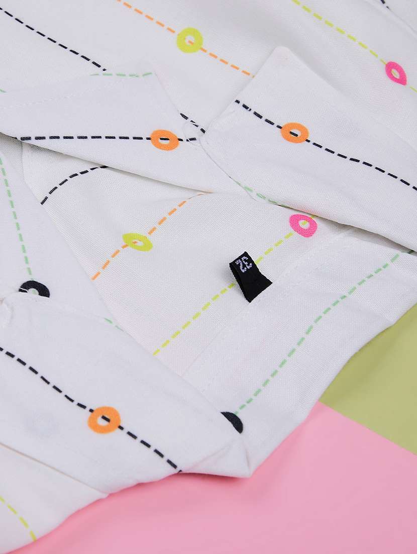 girls solid with work three quarter sleeve top - 22002317 -  Standard Image - 2