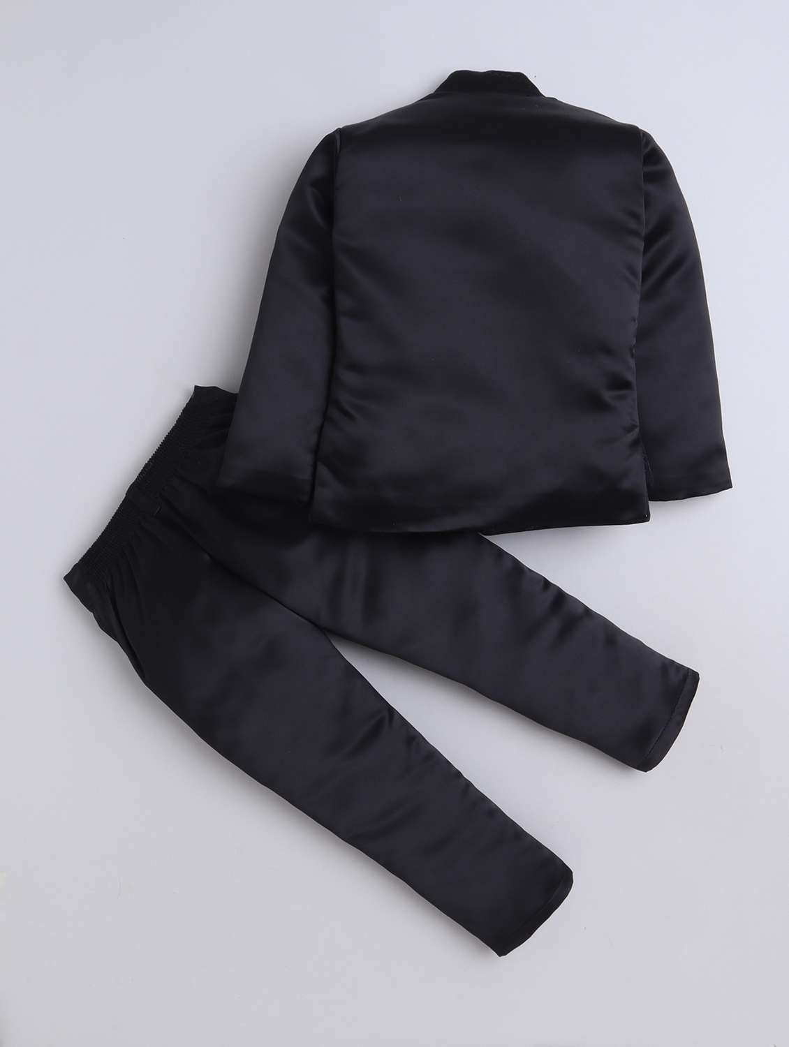 boys solid long sleeve blazer and trouser set - 22002430 -  Standard Image - 2