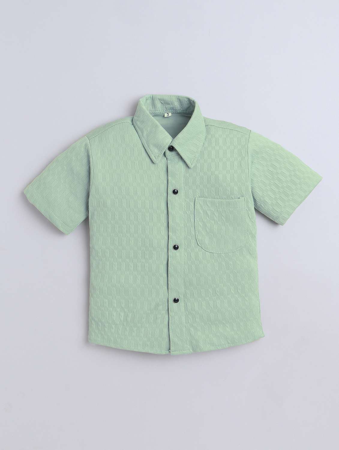 boys self designed shirt and short co-ord set - 22002443 -  Standard Image - 2