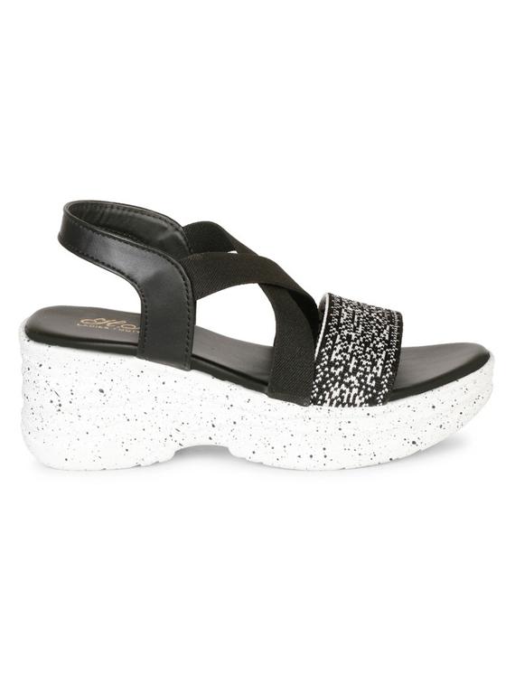 women black back strap platforms wedge - 22002449 - Standard Image - 2