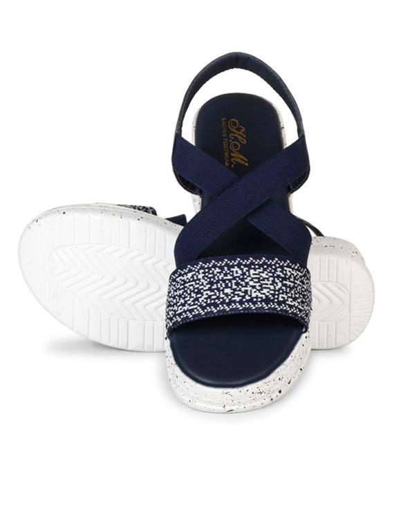 women blue back strap platforms wedge - 22002450 - Standard Image - 2