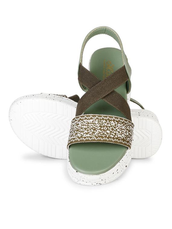 women olive back strap platforms wedge - 22002453 - Standard Image - 2
