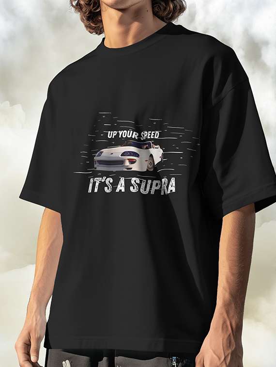 black cotton blend oversized tshirt - 22002495 -  Standard Image - 2