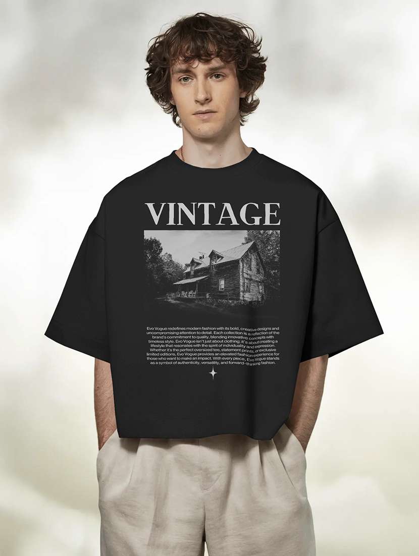 men printed short sleeve oversized t-shirt