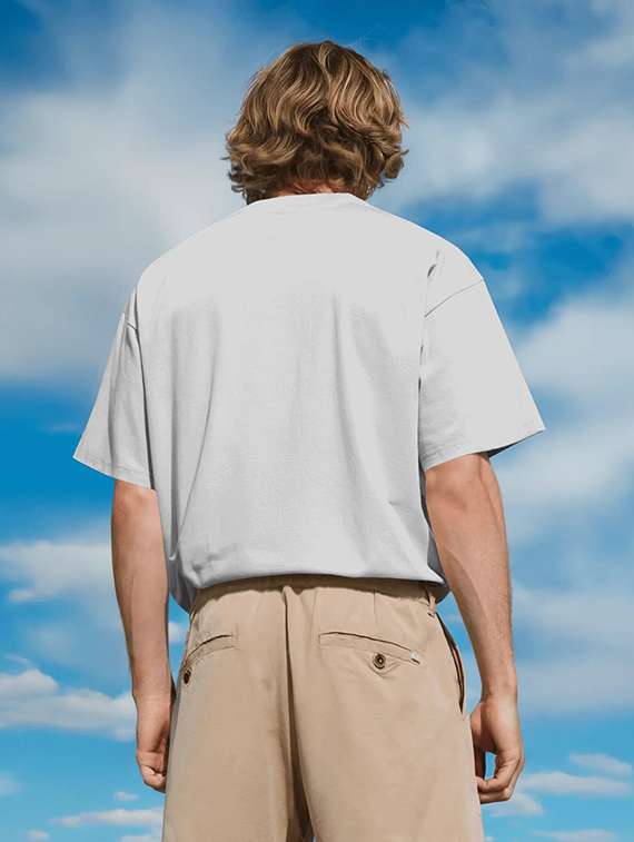 men printed short sleeve oversized t-shirt - 22002501 -  Standard Image - 2