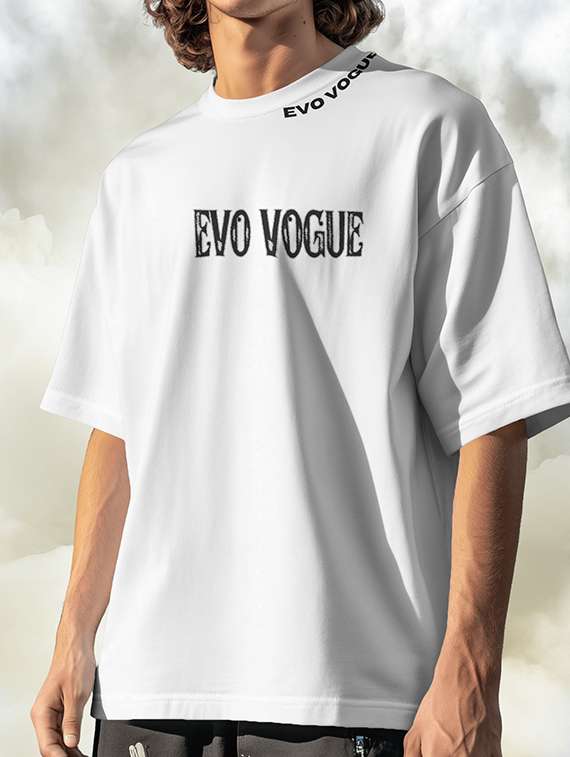 white cotton blend oversized tshirt - 22002510 -  Standard Image - 2