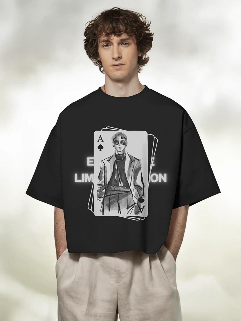 men printed short sleeve oversized t-shirt - 22002516 - Zoom Image - 0