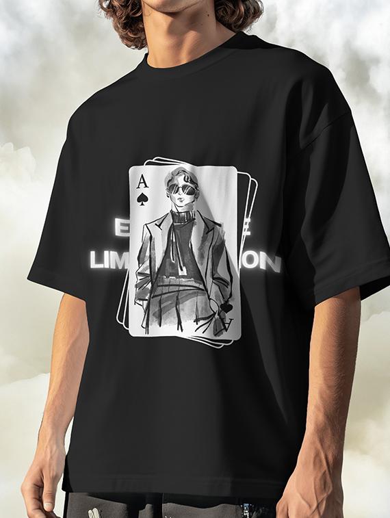 men printed short sleeve oversized t-shirt - 22002516 - Standard Image - 2