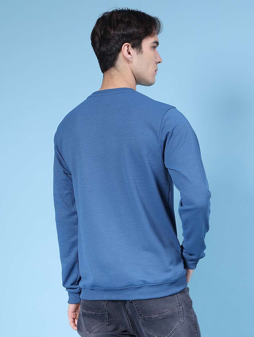 men chest print long sleeve regualr fit sweatshirt - 22003272 -  Standard Image - 2