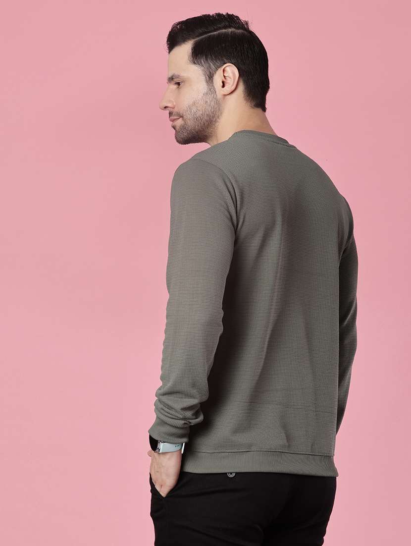 men chest print long sleeve sweatshirt - 22003295 -  Standard Image - 2