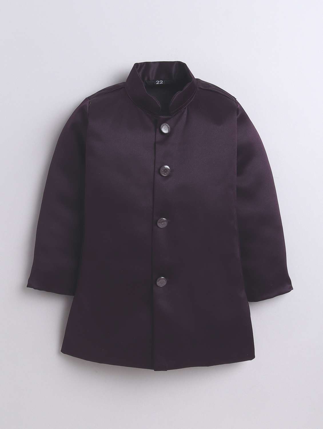 boys kurta and trouser with self designed nehru jacket - 22003806 -  Standard Image - 2