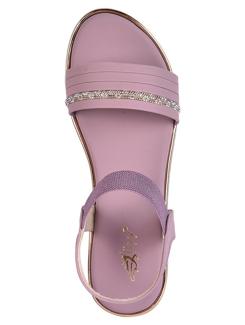 women lavender back strap platform wedge - 22003810 - Standard Image - 2