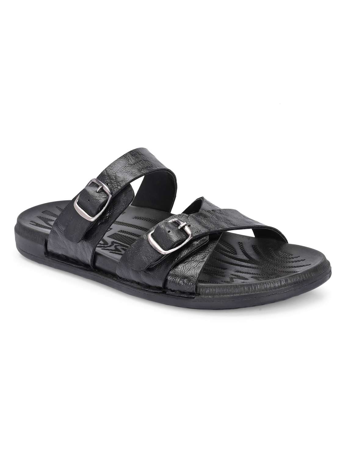 men black slip on sandal - 22003895 -  Standard Image - 2
