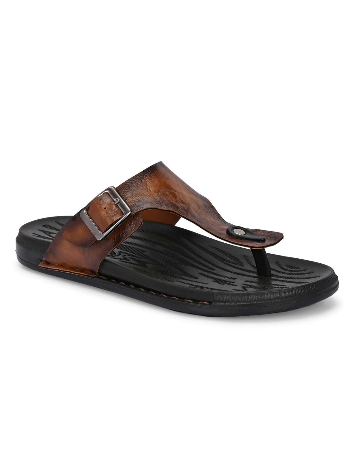 men tan toe seperator sandal - 22003899 -  Standard Image - 2