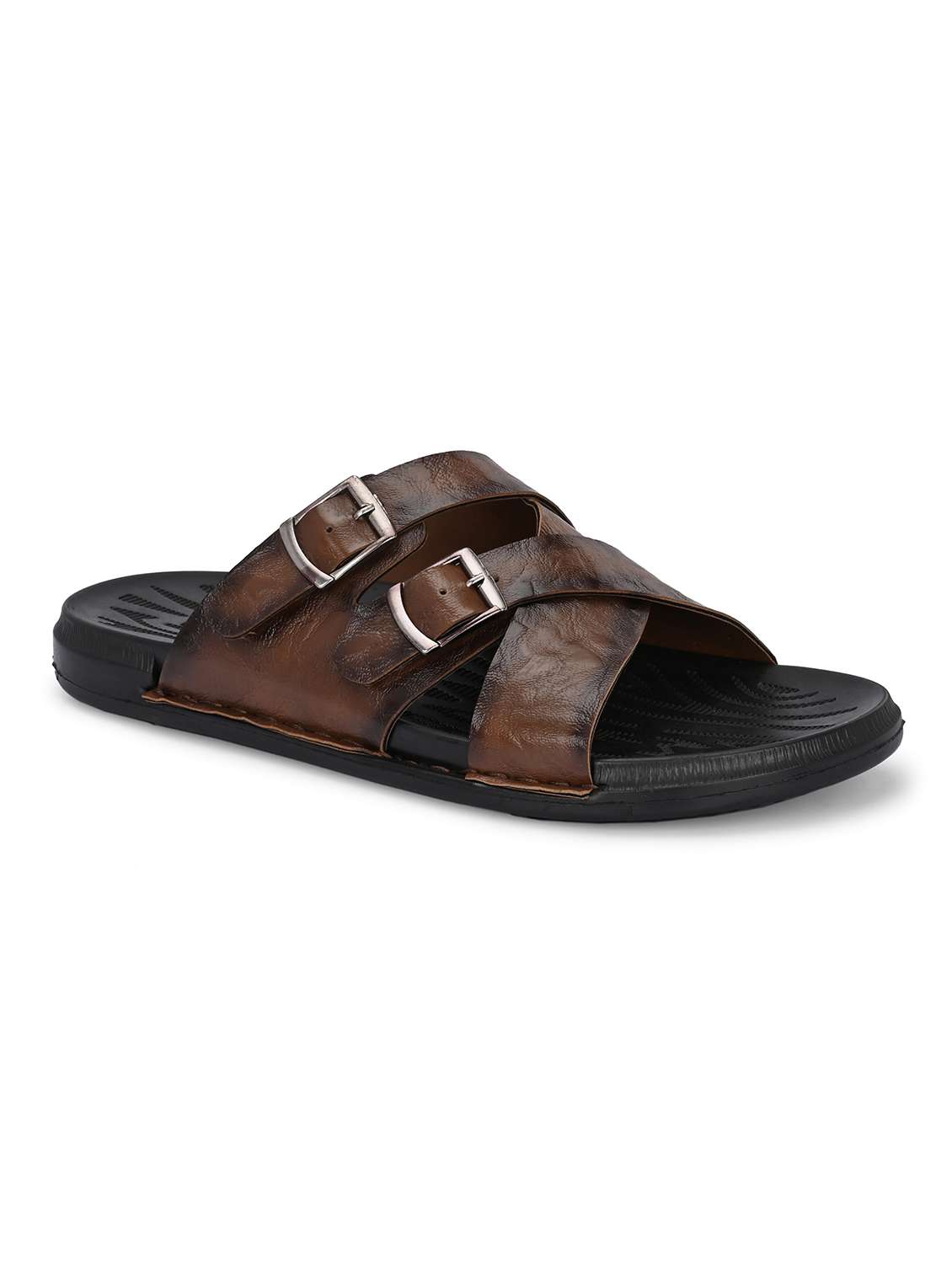 men tan slip on sandal - 22003911 - Standard Image - 2