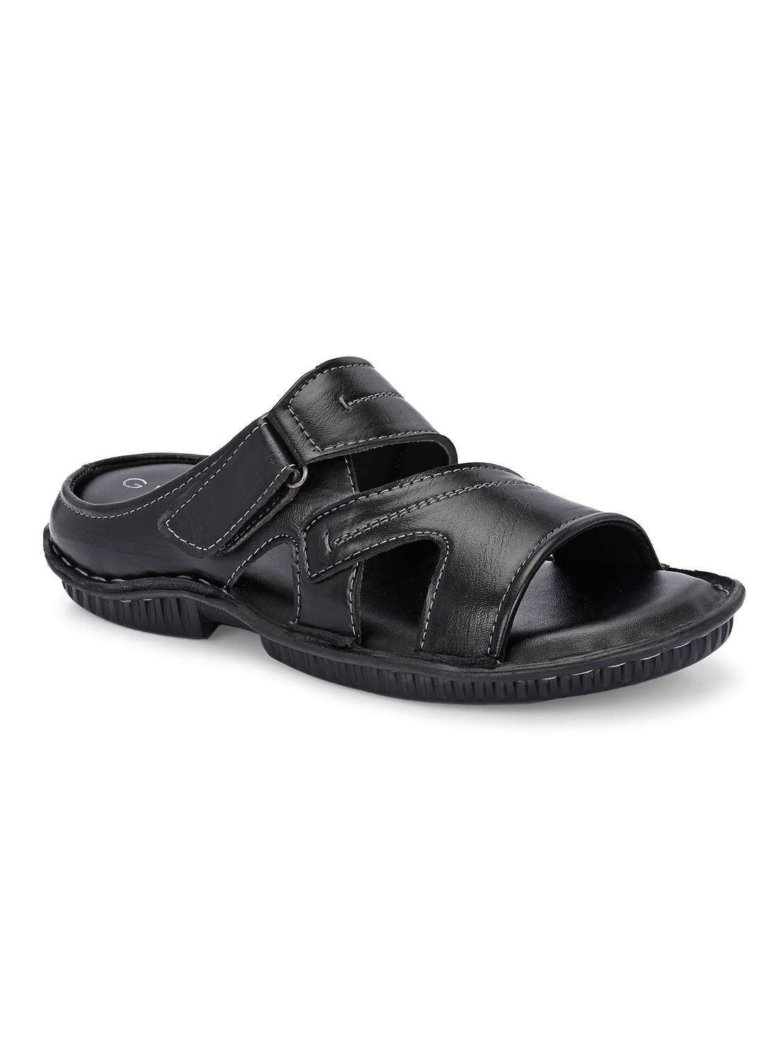 men black slip on sandal - 22003916 -  Standard Image - 2