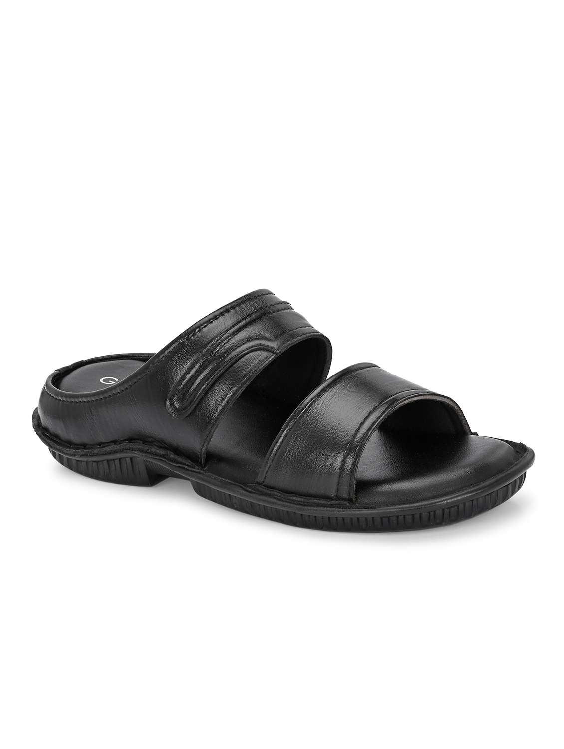 men black slip on sandal - 22003922 -  Standard Image - 2