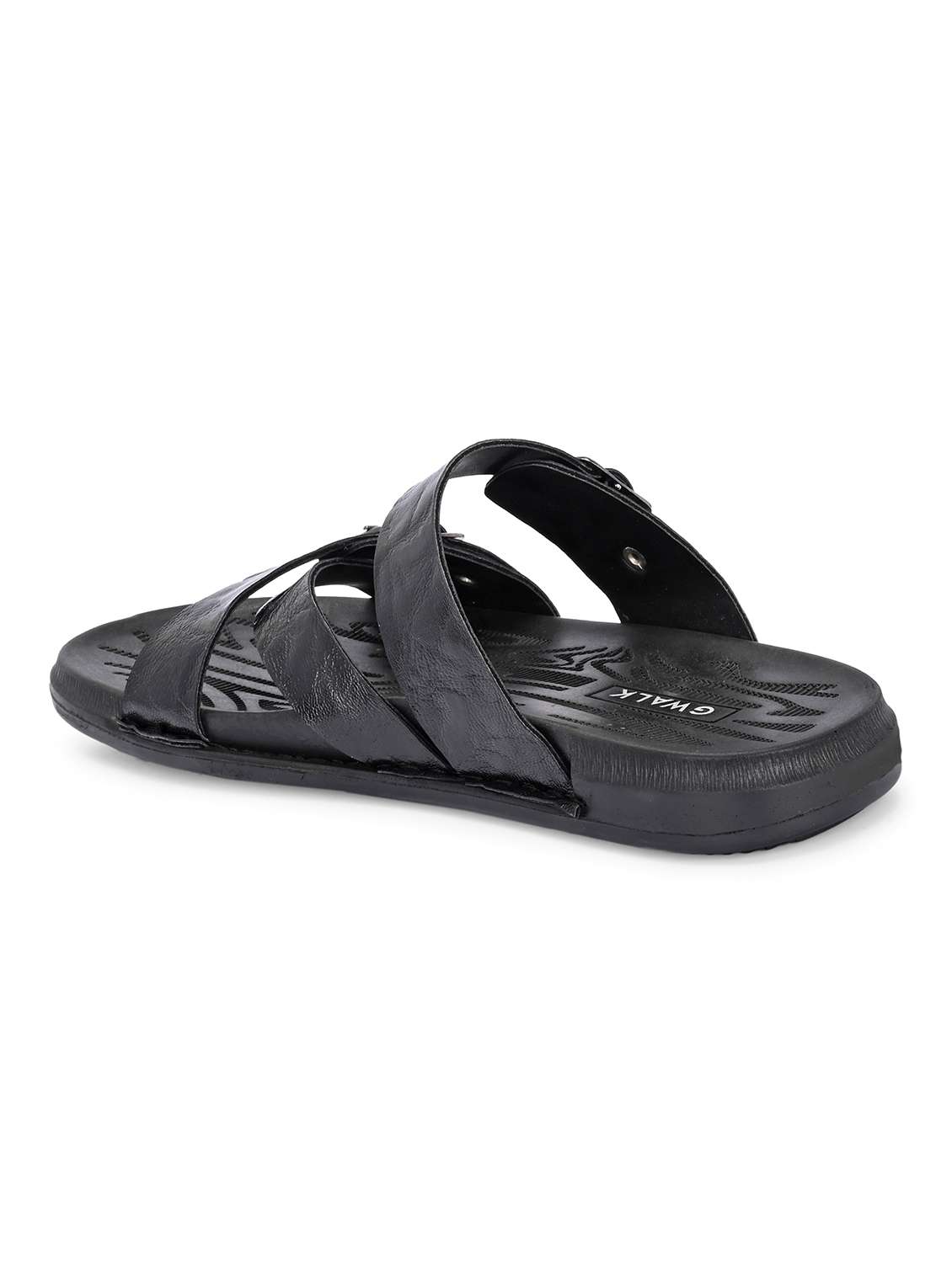 men black slip on sandal - 22003933 -  Standard Image - 2