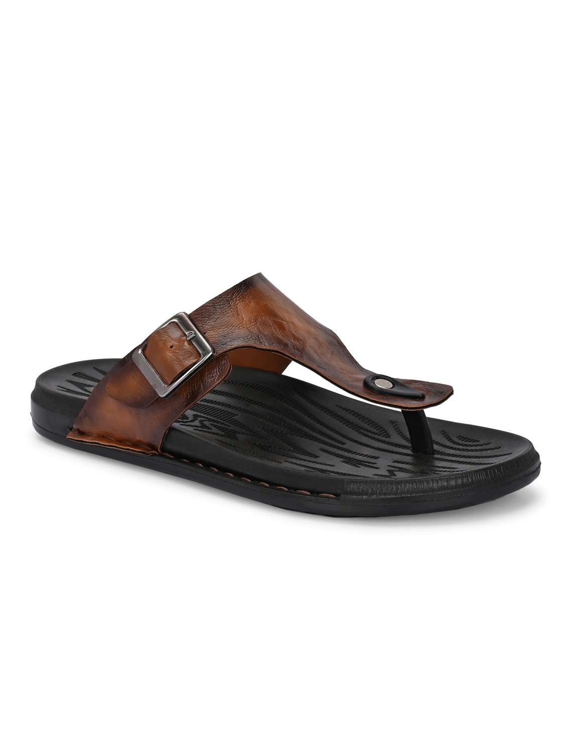 men tan toe seperator sandal - 22003937 -  Standard Image - 2