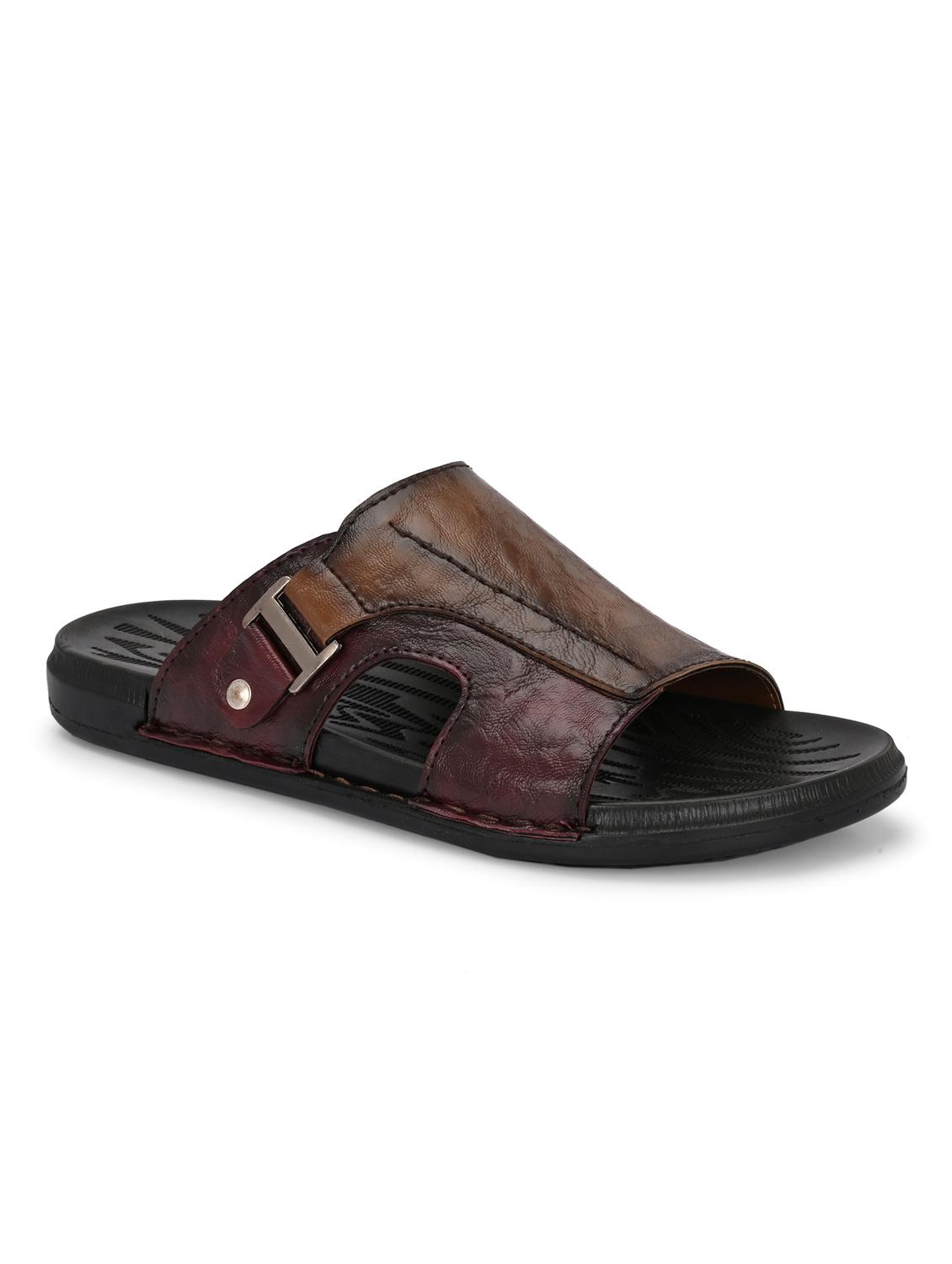 men tan slip on sandal - 22003941 - Standard Image - 2