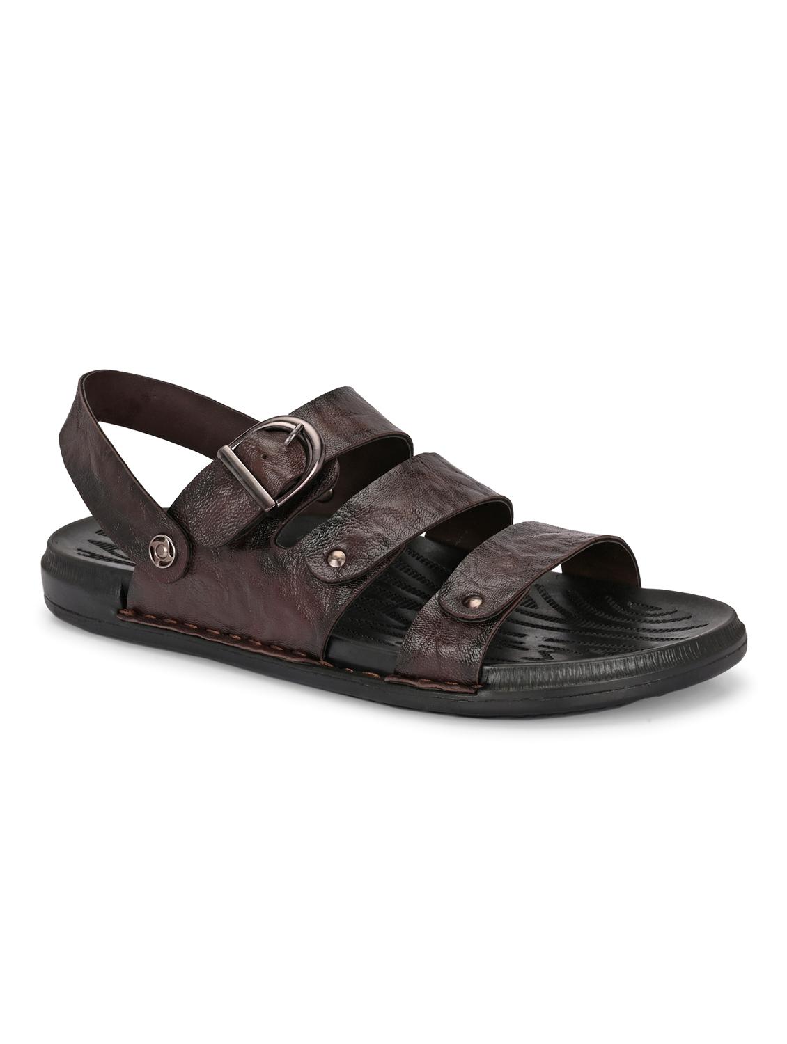 men textured back strap sandal - 22003943 - Standard Image - 2