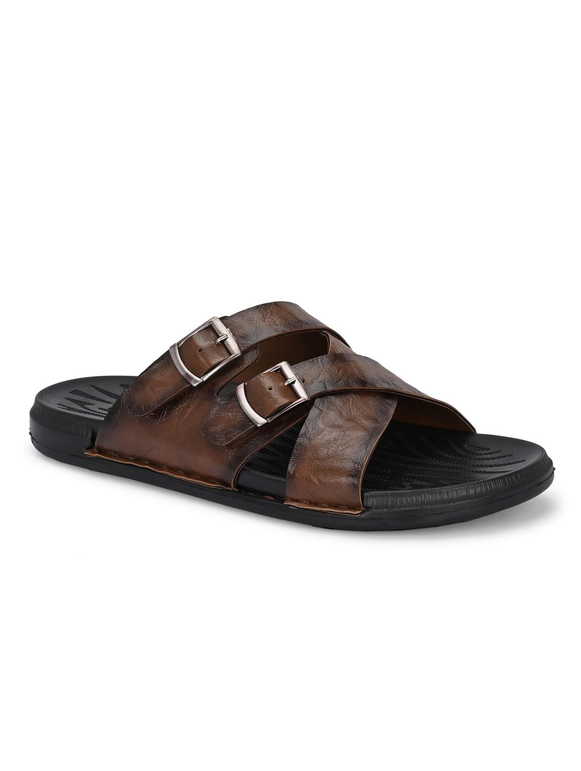 men tan slip on sandal - 22003949 - Standard Image - 2