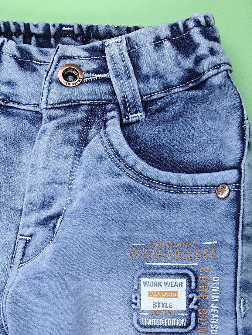 boys solid mid rise slim fit jean - 22003967 -  Standard Image - 2