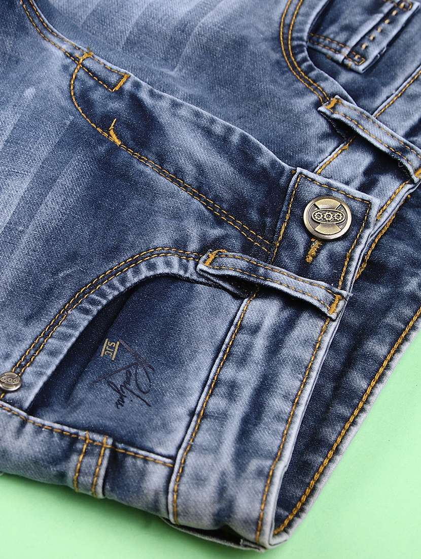 boys solid mid rise slim fit jean - 22004055 -  Standard Image - 2