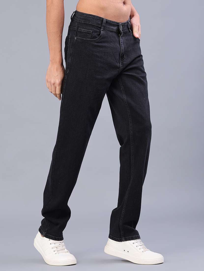 men black cotton jean - 22004279 -  Standard Image - 2