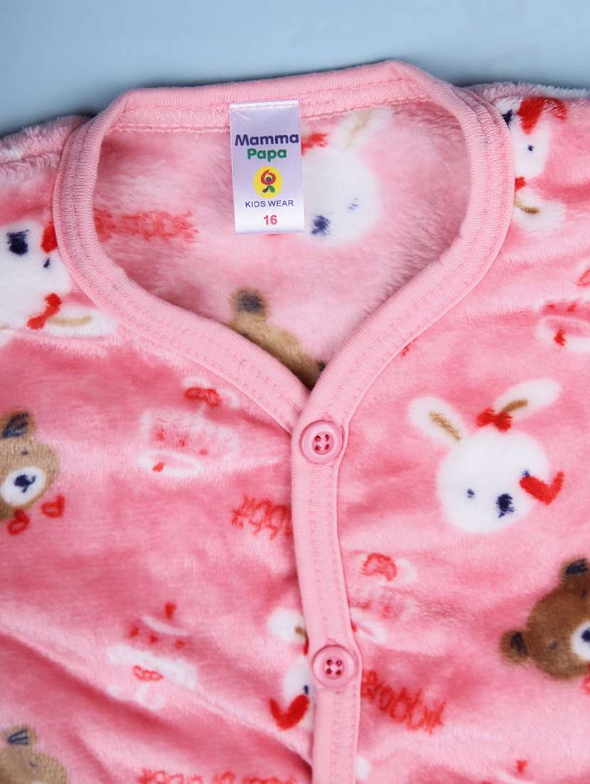 girls printed winterwear full length set - 22004332 - Standard Image - 2