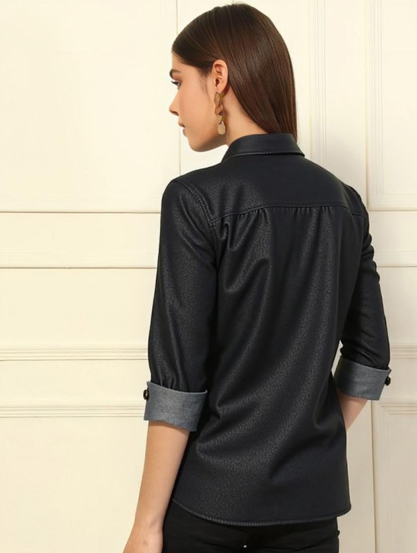 black denim shirt - 22004413 - Standard Image - 2