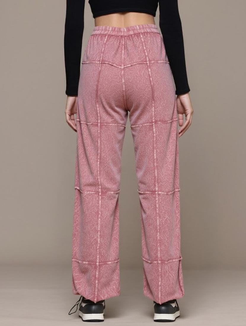 women solid high rise relaxed fitjogger - 22004422 - Standard Image - 2