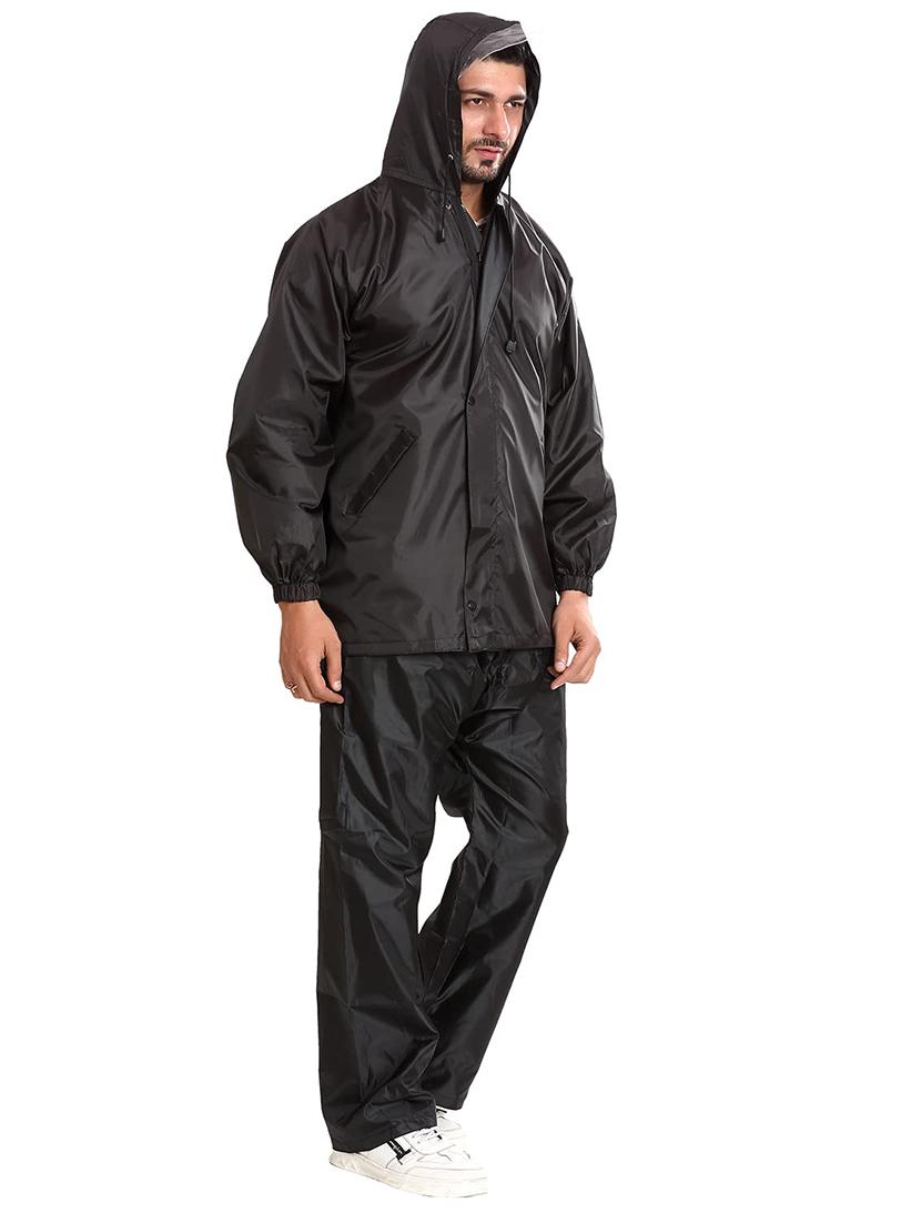 men solid long sleeve rain suit set - 22004437 - Standard Image - 2