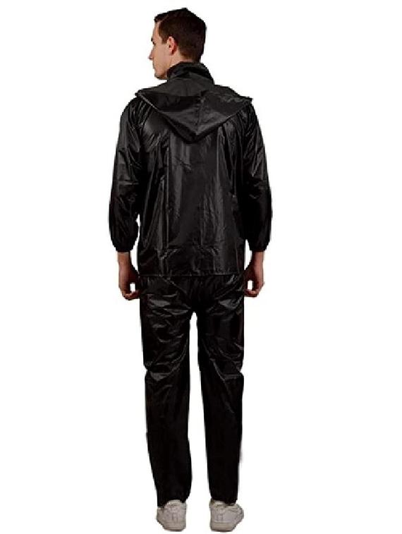 men solid long sleeve rain suit set - 22004438 - Standard Image - 2