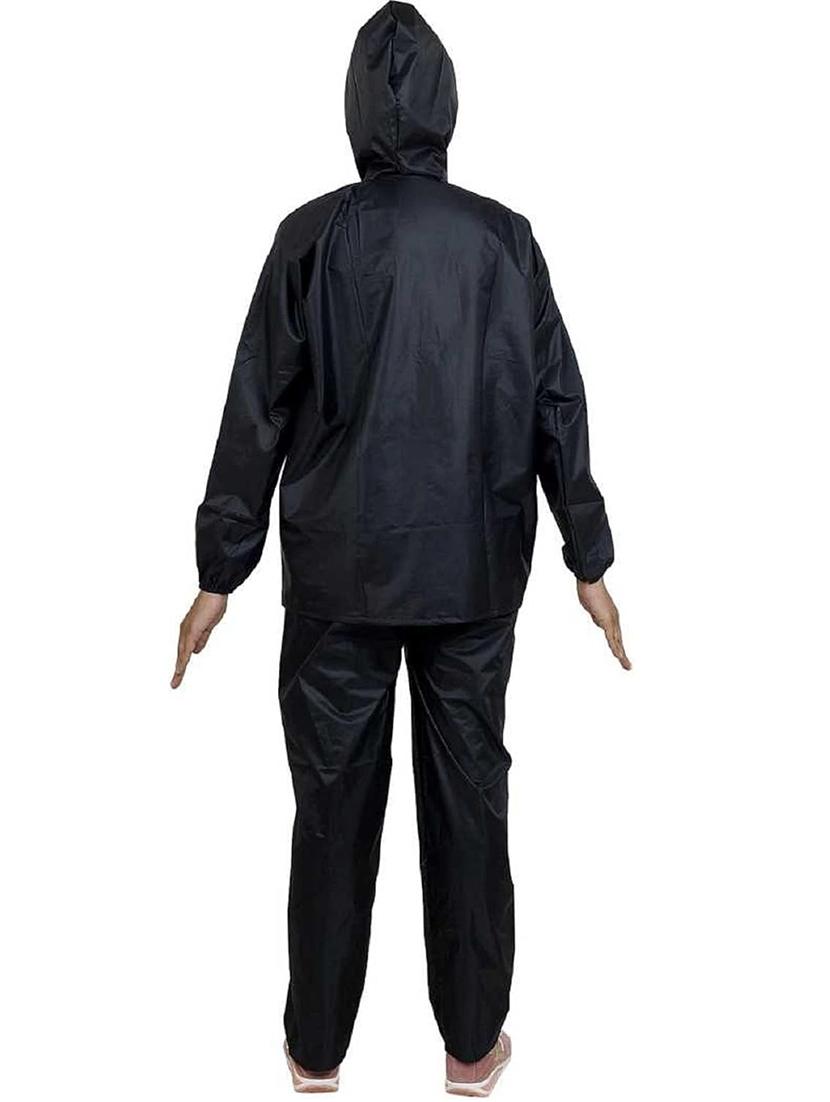black polyester rain coat rainwear - 22004440 - Standard Image - 2