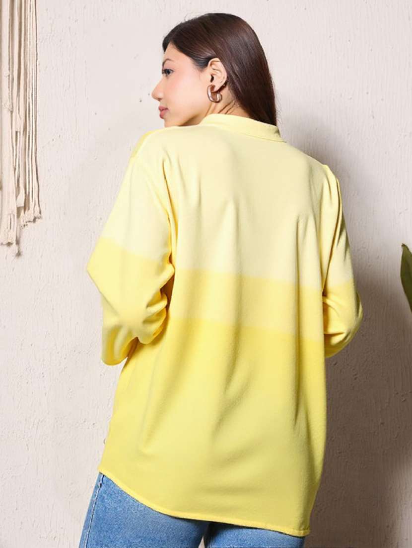 women plus size ombre print long sleeve shirt - 22004468 -  Standard Image - 2