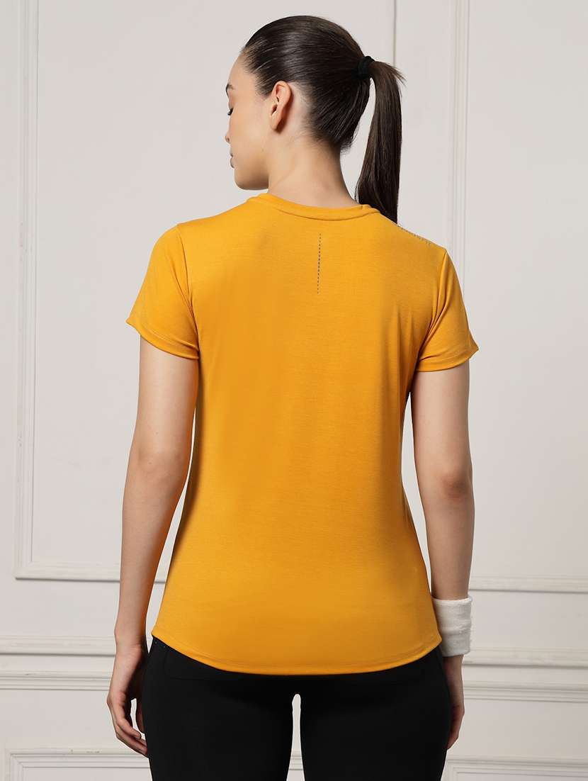 women solid short sleeve slim fit t-shirt - 22004731 -  Standard Image - 2