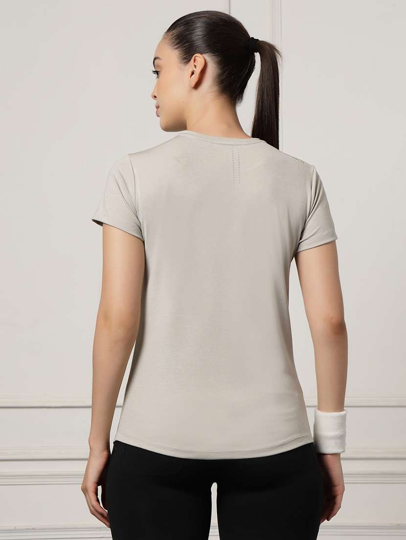 grey melange polyester tshirt - 22004734 -  Standard Image - 2